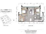 金鹏春晓蘭庭_3室2厅1卫 建面92平米