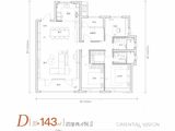 万科东望_4室2厅2卫 建面143平米