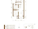 保利天汇华章_2室2厅1卫 建面88平米