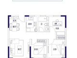鸿海城_3室2厅1卫 建面88平米